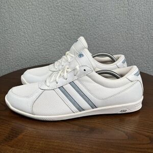 New Balance 545 Shoes Women's 10 White‎ Blue Everlight Leather Walking Sneaker